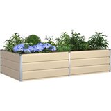  Cvetlično korito Slonokoščena 195 x 100 x 45 cm Cinkana jeklena, (5000207606) | Shoptok.si