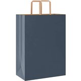  Papirnate vrećice 250 kom s ručkama plave 32x17x44 cm | shoptok.hr
