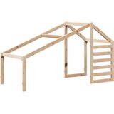 Krevet na kat s krovom 90 x 190 cm od masivne borovine | shoptok.hr
