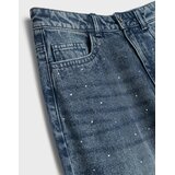 Sinsay Wide leg traperice s ispranim efektom i ukrasnim kamenčićima | shoptok.hr