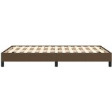  Posteljni okvir temno rjav 120x190 cm tkanina | Shoptok.si