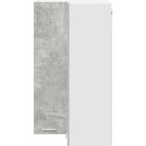 vidaXL viseći ormarić riga sonoma hrast i bijela 57 x 57 x 100 cm | shoptok.hr