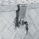 Aluminijska kutija 90,5 x 35 x 40 cm srebrna | shoptok.hr