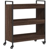 Furnova Kuhinjski voziček rjav hrast 70x30x82 cm inženirski les, (21951203) | Shoptok.si