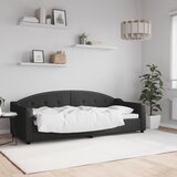  Dnevni krevet crni 80 x 200 cm od tkanine | shoptok.hr