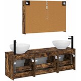  Set ormarića za kupaonicu 4 kom. Dimljeni hrast | shoptok.hr