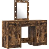  3-delni set toaletne mize z LED in dimljenim hrastovim lesom, (22055037) | Shoptok.si