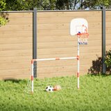 vidaXL Dječji nogometni i košarkaški set s loptama 98 x 50 x 70 cm | shoptok.hr