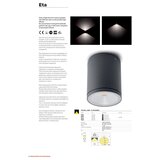  Redo 9594 - LED spoljašnje zidno svetlo ETA LED/6W/230V 3000K IP54 antracit | Eponuda.com