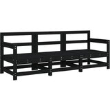 Maison Chic Seti vrtnega pohištva - Vrtna garnitura - Vrtni pohištvo set 3-delna črna trdna borovina, (21809369) | Shoptok.si
