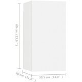 TV ormarići 4 kom bijeli 30,5 x 30 x 60 cm konstruirano drvo | shoptok.hr