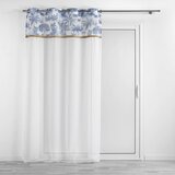 Douceur d intérieur Voile zavese PANNEAU A OEILLETS 140 x 240 CM VOILE SABLE+TOP IMPRIME+JUTE AMA Bela Cene