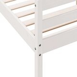 vidaXL Okvir kreveta s uzglavljem bijeli 140 x 200 cm masivna borovina | shoptok.hr