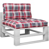  Blazine za palete 2 kosa rdeče karo blago, (20817596) | Shoptok.si