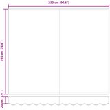  Povlačivi tende Svijetlo siva 250 x 200 cm tkanina | shoptok.hr