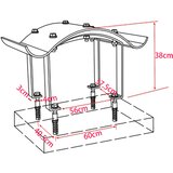 Kapa za dimnjak od nehrđajućeg čelika 70 x 100 x 38 cm | shoptok.hr