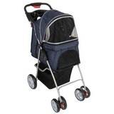 zooplus Sporty Pet Stroller za male pse - temno modra / svetlo siva Cene