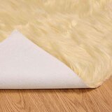  Lažni Ovčji Tepih Krema 150 x 80 cm Poliester | shoptok.hr