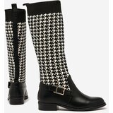 Resti Black women's high boots with pepite pattern Aledive | Shoptok.si