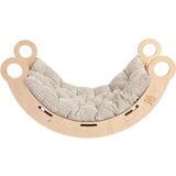 MeowBaby Velika Dream Rocker Beli les in lestev z bež blazino, (21625978) | Shoptok.si