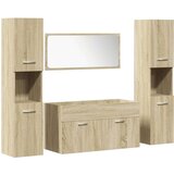 vidaXL 4-dijelni set kupaonskog namještaja boja hrasta sonome drveni | shoptok.hr