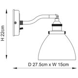  Endon 91739 - Zidno spot svetlo HANSEN 1xE14/40W/230V matirani hrom | Eponuda.com