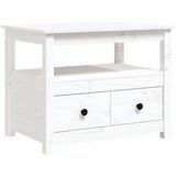  Klubska mizica bela 71x49x55 trdna borovina, (20711351) | Shoptok.si