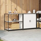  Kuhinjski set za pohranu HATTEM 2 pcs Bijela Čelična vrata | Eponuda.com