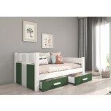 ADRK Djeji krevet BIBI s madracem i ladicama 180x80 cm - BIJELA-ZELENA | shoptok.hr