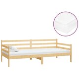  Dnevni ležaj s madracem 90 x 200 cm od masivne borovine | shoptok.hr