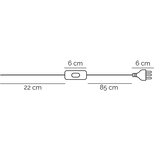  ONLI - Stolna lampa WIRE 1xE27/15W/230V siva/bela | Eponuda.com