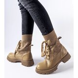 Gemre Beige lace sock boots Portico | Shoptok.si