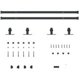 vidaXL Komplet drsnih vrat omarice 183 cm ogljikovo jeklo | Shoptok.si