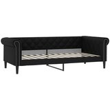 vidaXL Raztegljiva postelja črna 100x200 cm umetno usnje, (20792475) | Shoptok.si