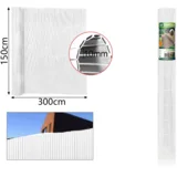 PVC ograda, 150x300cm, Bela