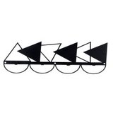 Lessentiel Maison zIdna vešalica Triangle, 60x18cm, Crna Cene