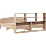 vidaXL Krevet s regalom za knjige bez madraca 180x200 cm od borovine | shoptok.hr