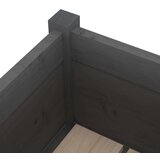  Sadilica siva 70 x 31 x 70 cm od masivne borovine | shoptok.hr