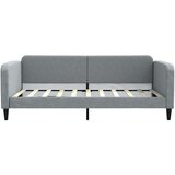  Dnevni krevet na razvlačenje svjetlosivi 100x190 cm od tkanine - Svjetlosiva s krevetom na izvlačenje | shoptok.hr