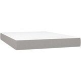  Box spring s madracem svjetlosivi 140x200 cm od tkanine | shoptok.hr
