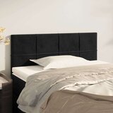  Posteljno vzglavje črno 90x5x78/88 cm žamet, (20953482) | Shoptok.si