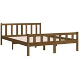  Posteljni okvir medeno rjav iz trdnega lesa 150x200 cm 5FT, (20646958) | Shoptok.si