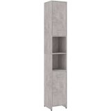 vidaXL Kopalniška omarica betonsko siva 30x30x183,5 cm iverna plošča | Shoptok.si