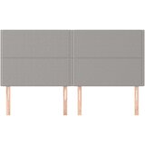  Posteljno vzglavje 4 kosa svetlo siv 100x5x78/88 cm blago, (20736884) | Shoptok.si