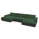 Bobochic Paris Tamno zelena kutna garnitura od samta (u obliku slova "U") Leonard – | shoptok.hr