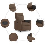  Naslonjač od tkanine smeđi | shoptok.hr