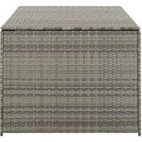 vidaXL Vrtna škatla za shranjevanje poli ratan 180x90x75 cm siva | Shoptok.si