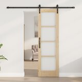  Klizna vrata ORKDAL Prirodna i crna 61 x 198,5 cm | shoptok.hr