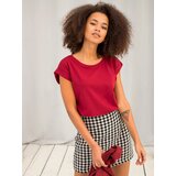 BASIC Feel Good T-shirt-RV-TS-4833.91P-burgundy | Shoptok.si