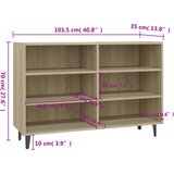  Komoda boja hrasta sonome 103,5x35x70 cm od konstruiranog drva | Eponuda.ba
